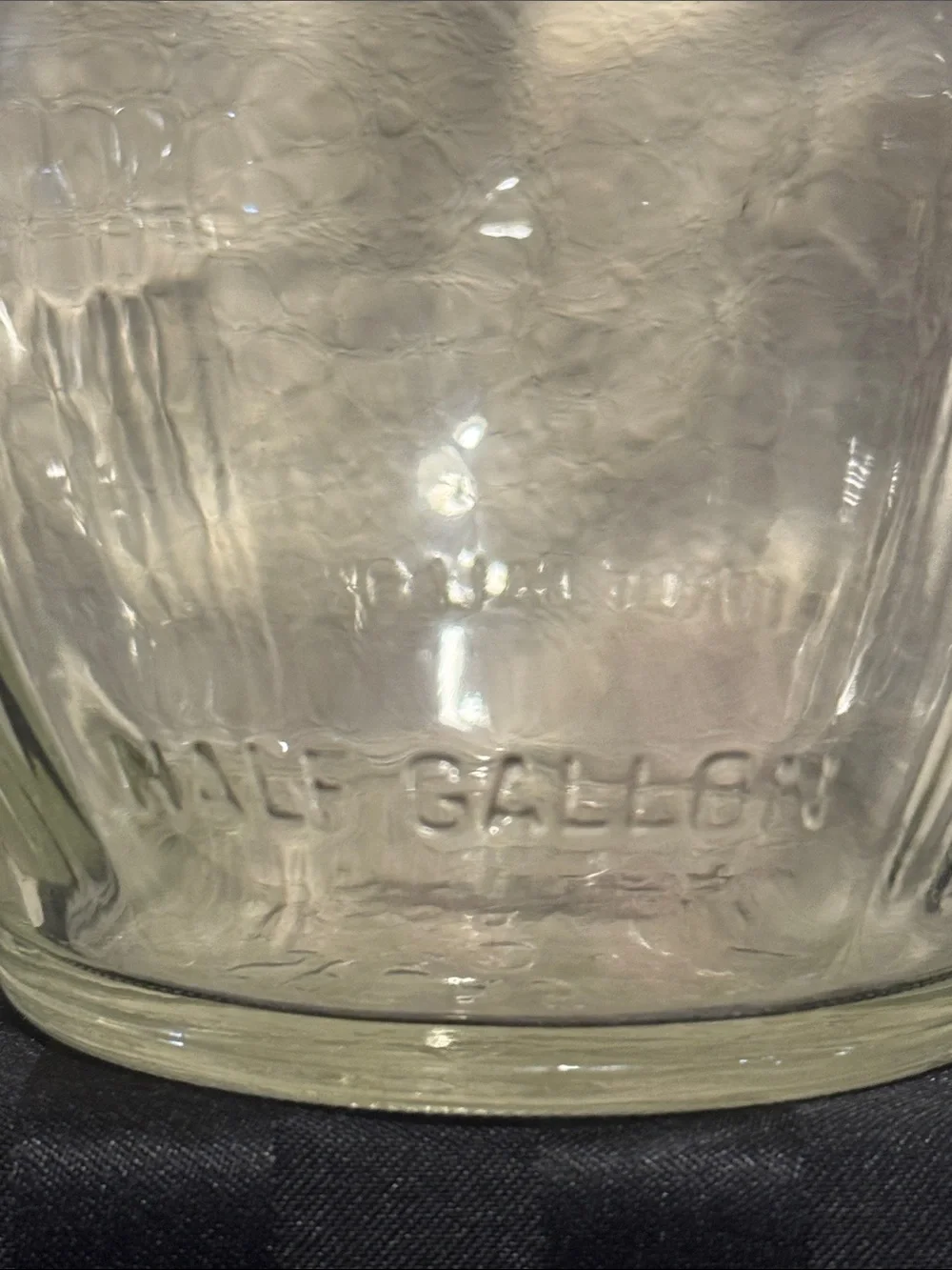 Vintage 'Speas U-Sav-It' Glass Pitcher with White Screw Cap